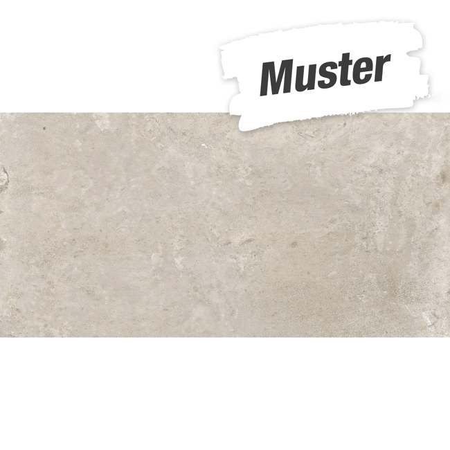 Bild von Muster zur Bodenfliese 'Stone Erice' Feinsteinzeug beige 30,2 x 60,4 cm
