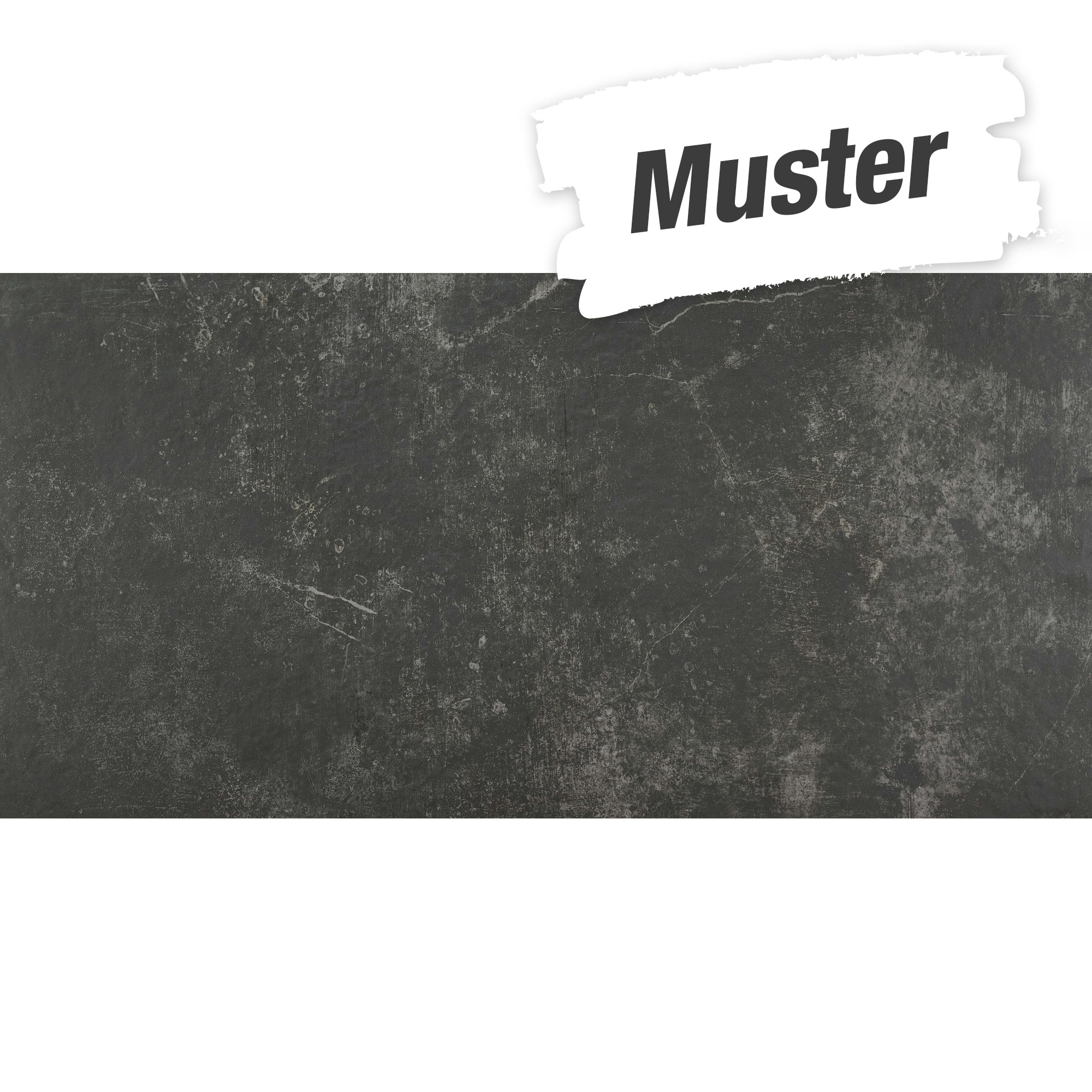 Muster zur Bodenfliese 'Rockstone' Feinsteinzeug anthrazit 60 x 120 cm + product picture