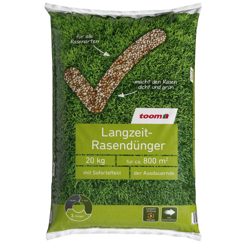 Toom Langzeit-Rasendünger 20 kg für 800 m²