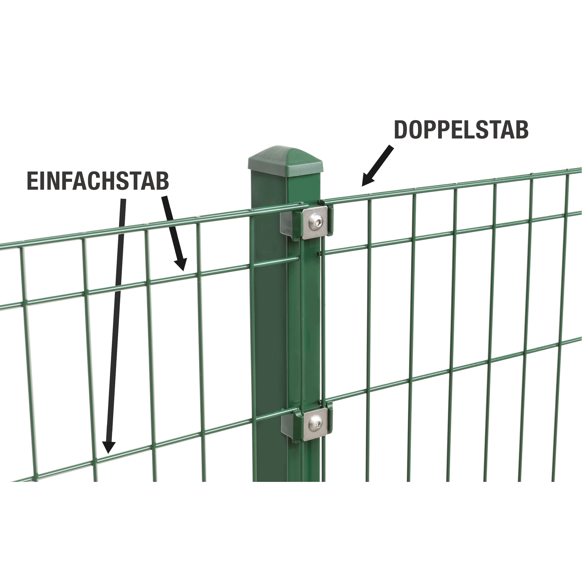 Doppel-/Einstabmatten-Set  'Michl' moosgrün 400 x 80 cm