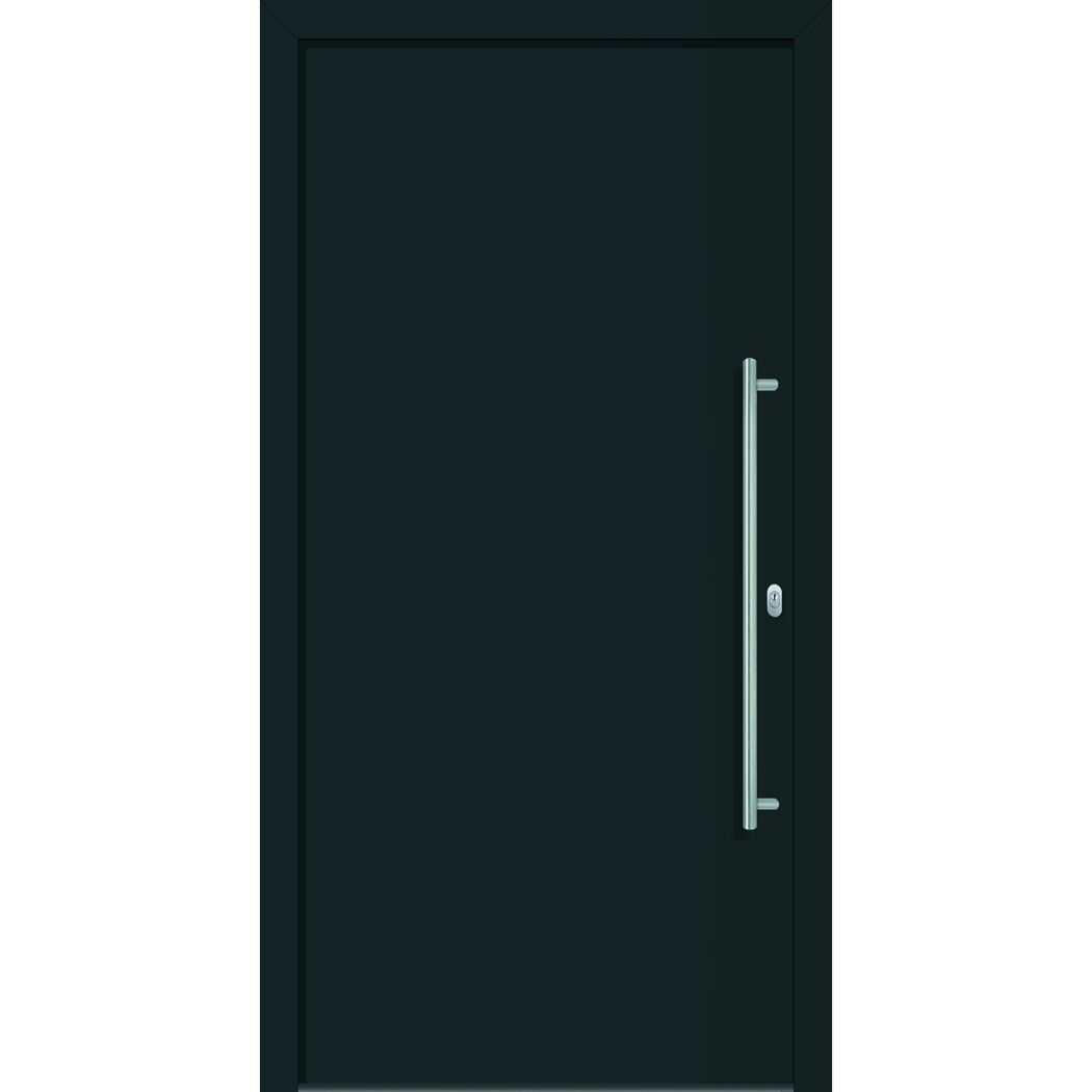 Alu-Kunststoffhaustür "Ontario" anthrazit DIN R 100x210cm