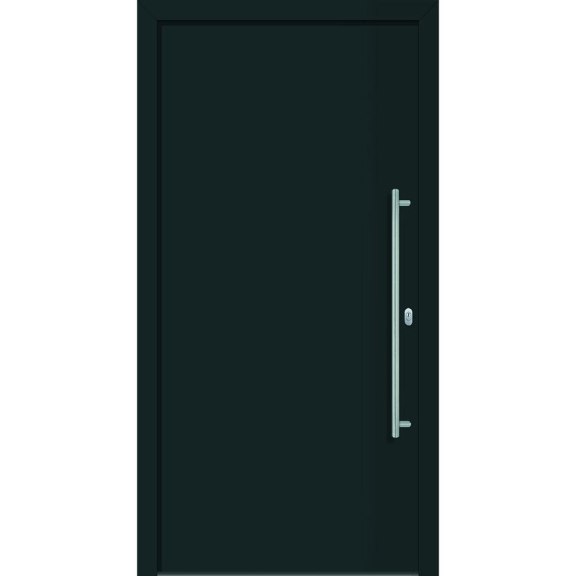 Alu-Kunststoffhaustür "Ontario" anthrazit DIN R 100x210cm