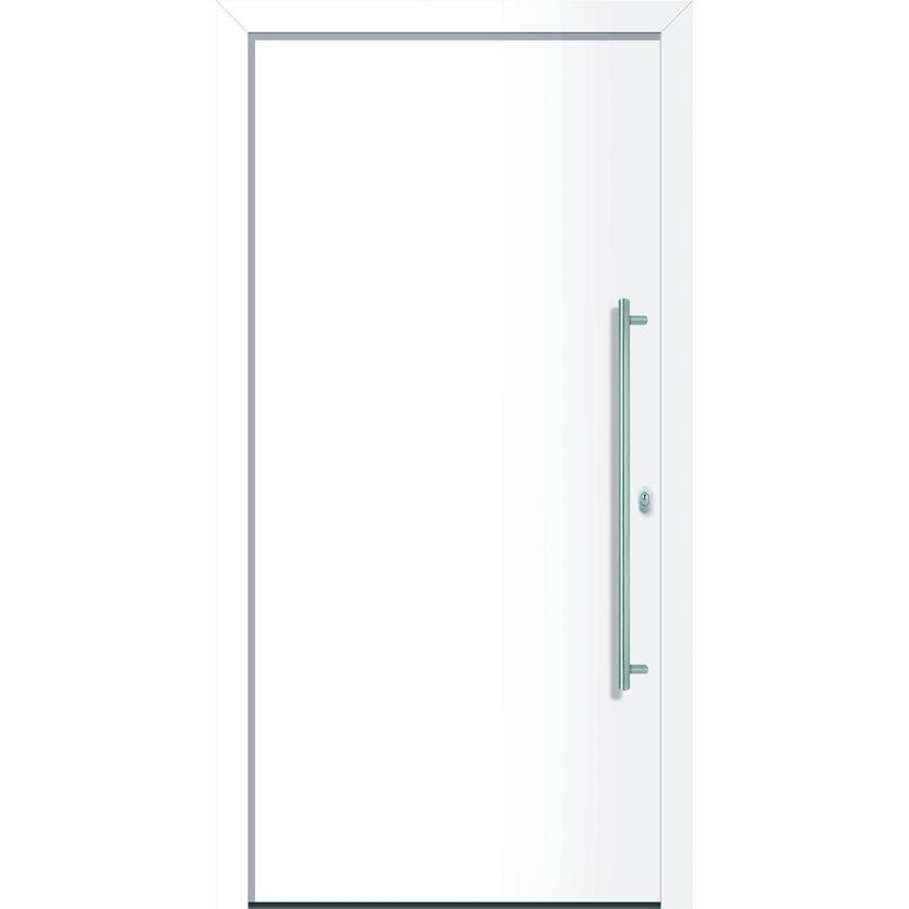 Alu-Kunststoffhaustür "Ontario" weiß DIN R 100x210cm