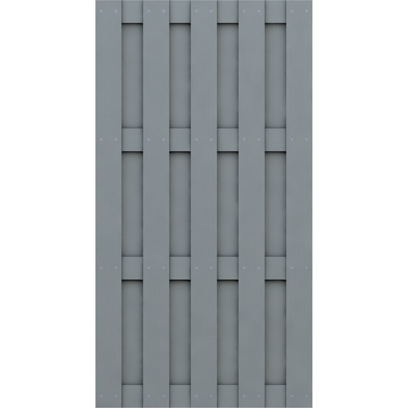Grauer Gartenzaun JUMBO WPC