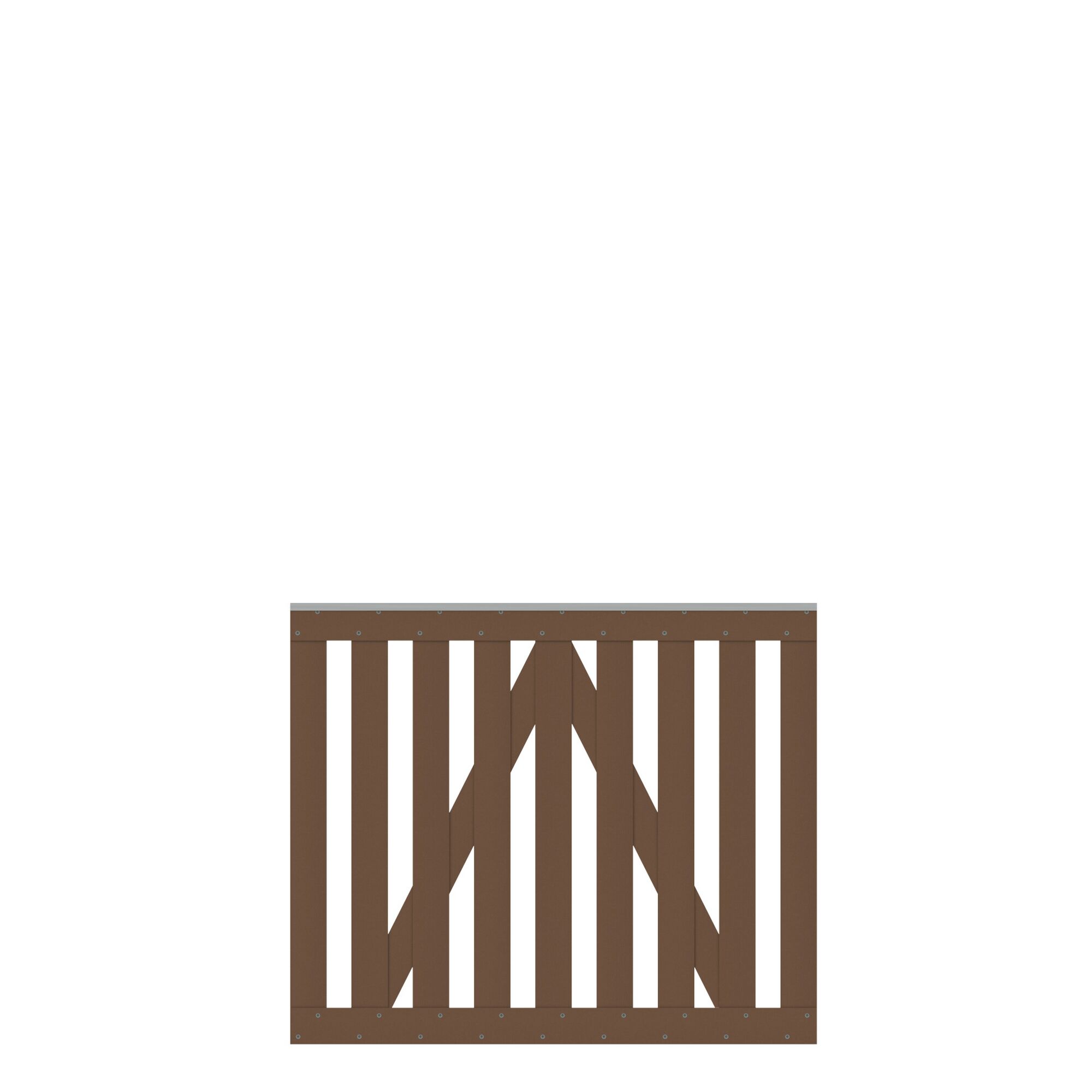 Braunes WPC-Tor RAJA