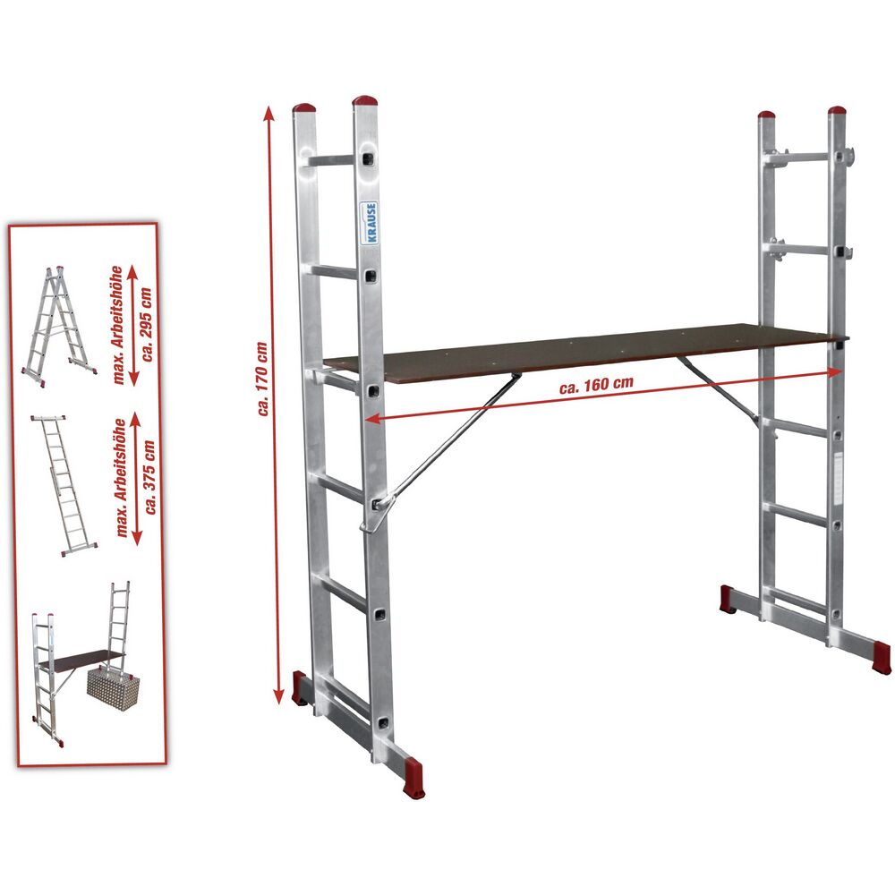 Krause Corda Alu-Leitergerüst