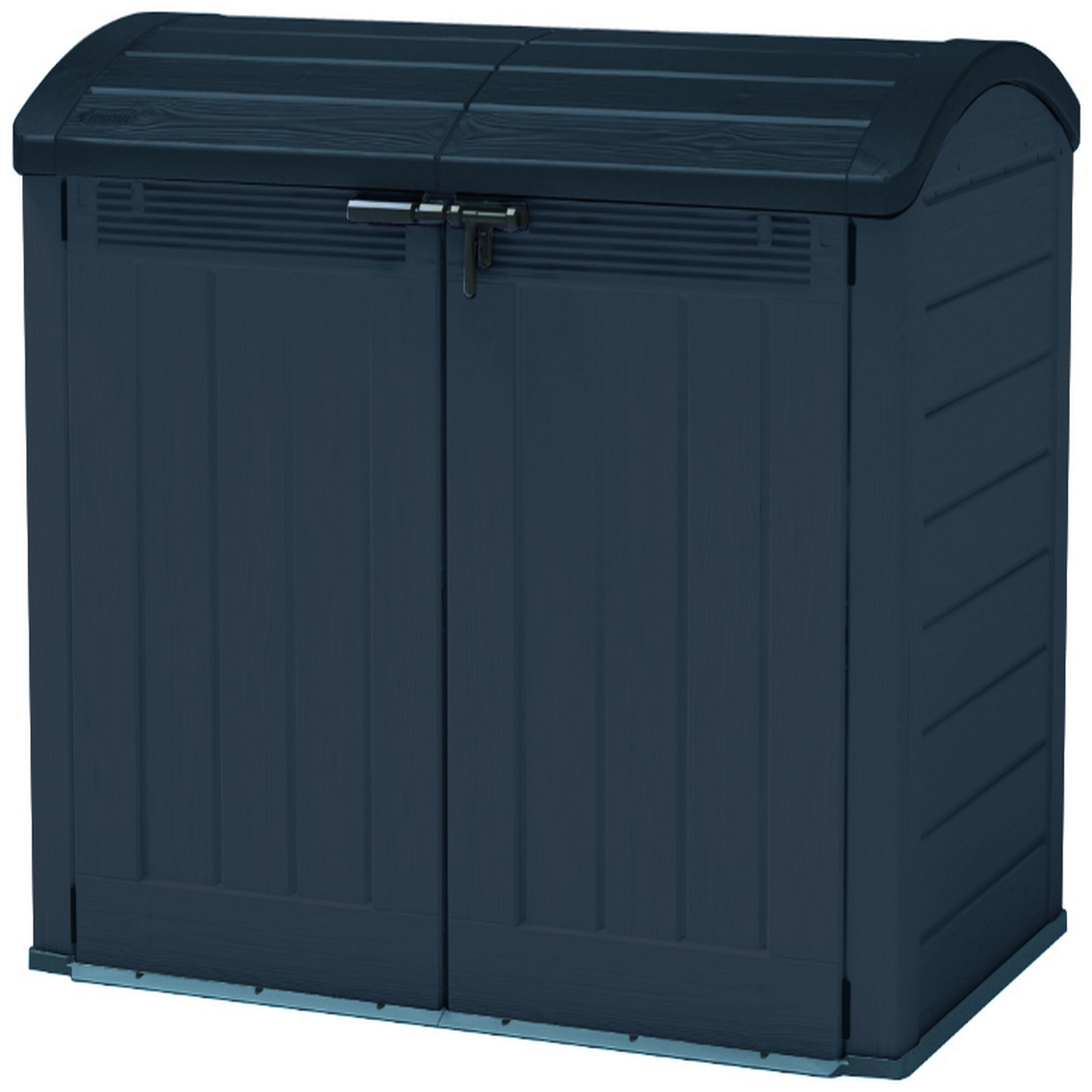 Dunkelblaue Mülltonnenbox Store it Out Ultra