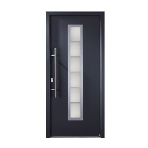 Aluminium-Haustür "A04" 98x208 titan