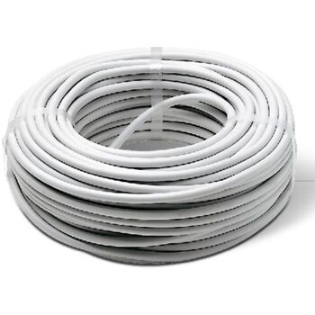 Aufgerolltes weißes NYM-J 3x1,5 Kabel