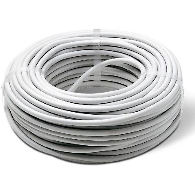 Aufgerolltes weißes NYM-J 3x1,5 Kabel
