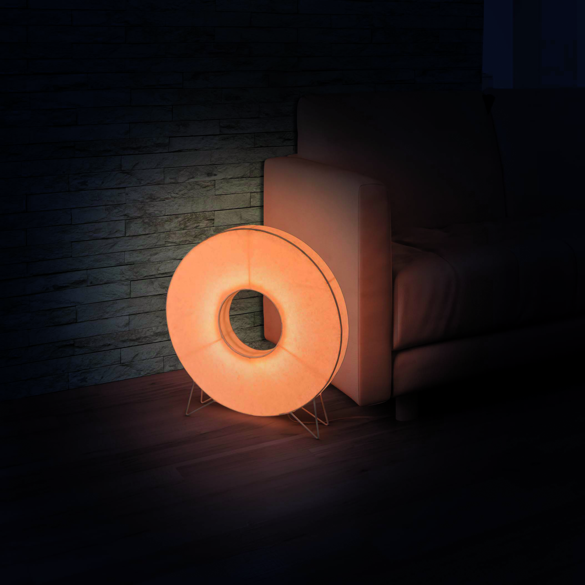 LED Stehleuchte 'Bagel' + product picture