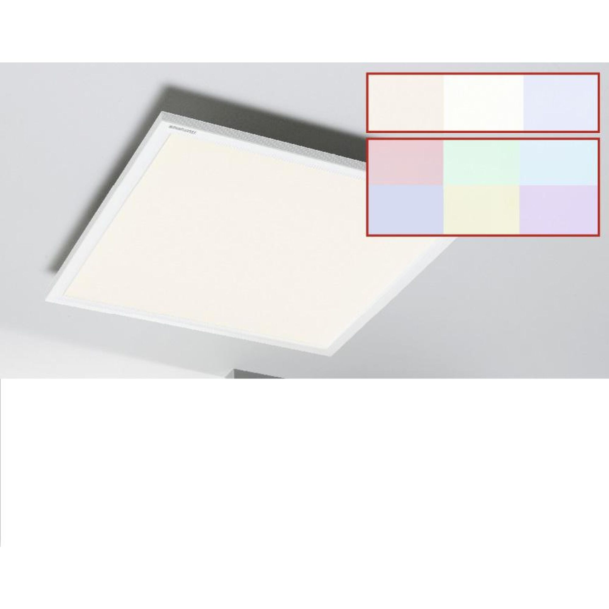 LED-Einbauleuchte mit verschiedenen Farbtemperaturen