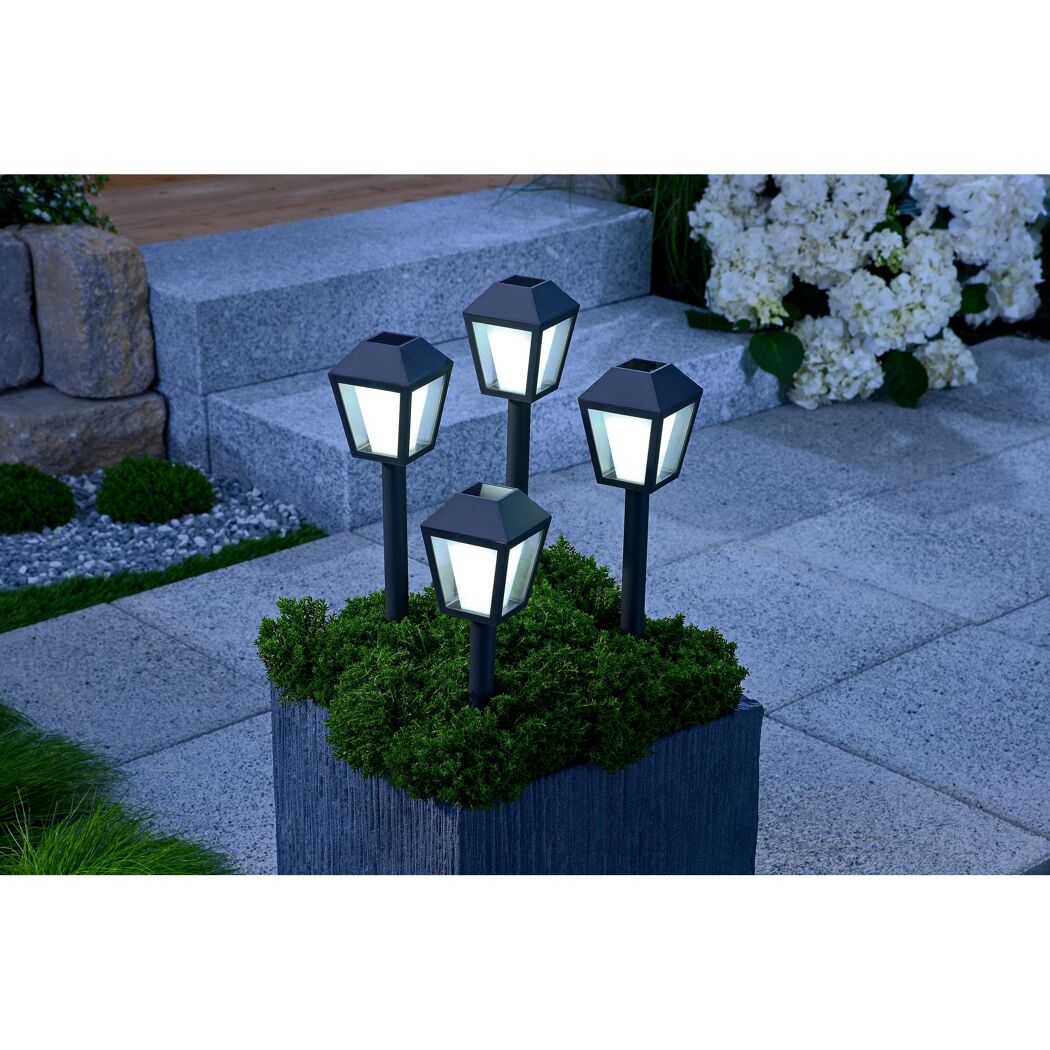 Solar-Wegeleuchte tageslichtweiß IP 44 7,5 x 25 cm