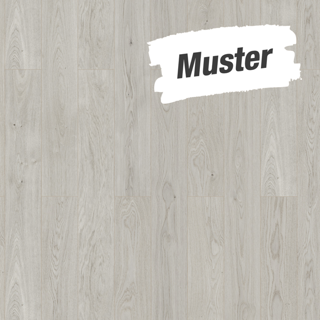 Bild von Muster zum Vinylboden 'Greenvinyl 4.0' Weißeiche gedämpft 4 mm