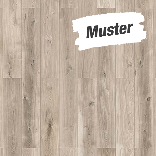 Bild von Muster zum Vinylboden 'Greenvinyl' Eiche grau 4 mm