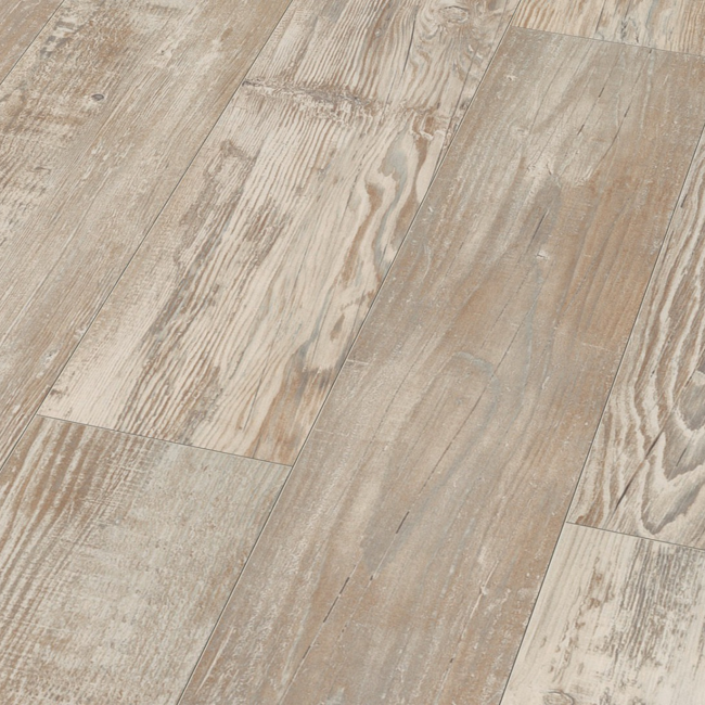 Bild von Laminat 'Scandinavia 4V' Schlosseiche graubraun 8 mm