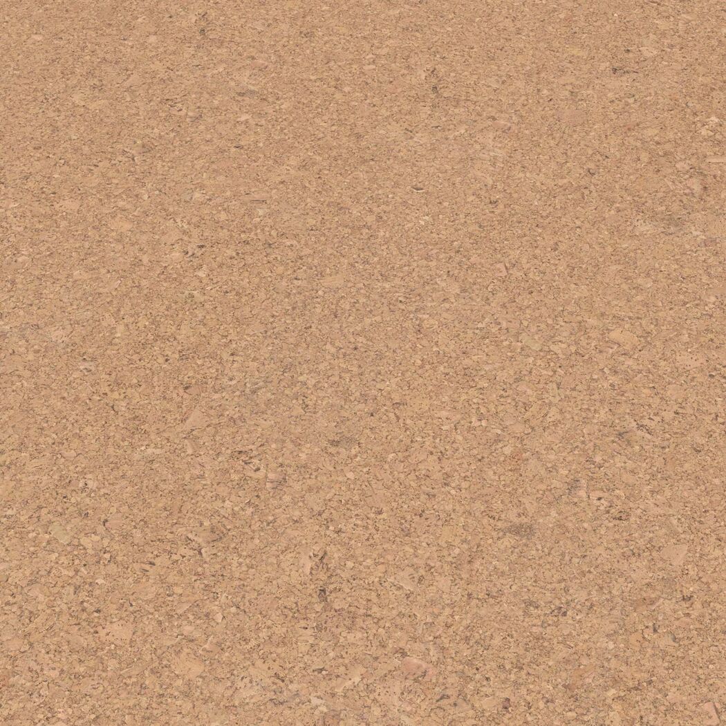 Korkboden in der Farbe Creme