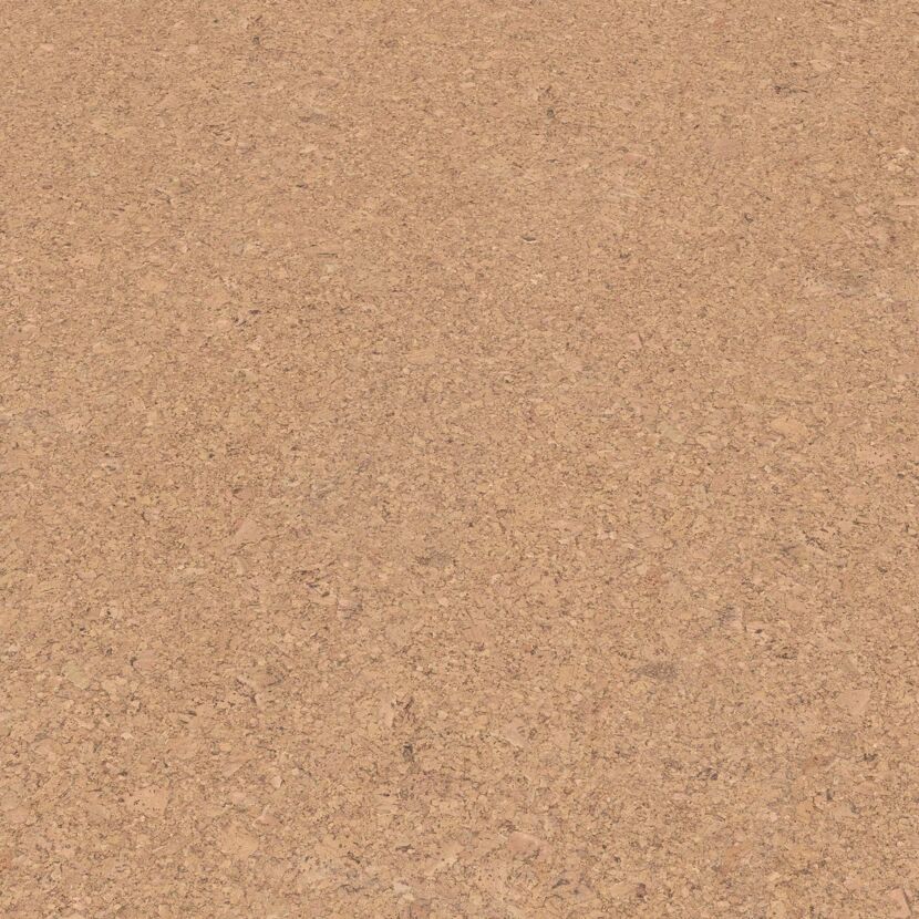 Korkboden in der Farbe Creme