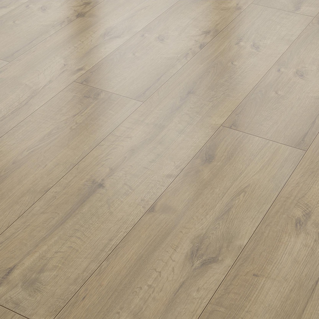 Bild von Laminat 'Savanne 4V XL' Eiche Chateau braun 8 mm
