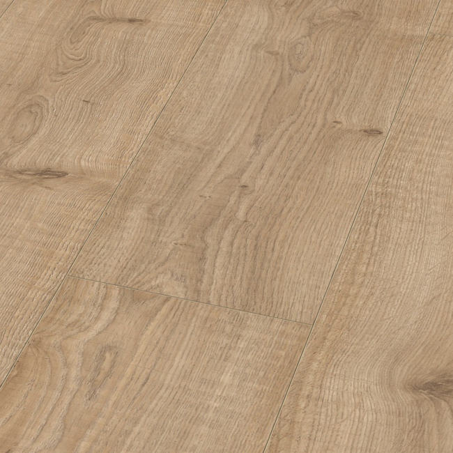 Bild von Laminat 'Home 8 V XL' Eiche sägerau braun 8 mm