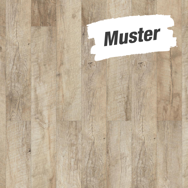 Bild von Muster zum Laminat 'Extravagant Tradition' Eiche Hartford Beige 8 mm