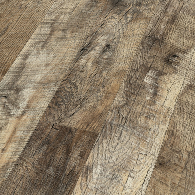 Bild von Laminat 'Dynamic Narrow' Eiche Hartford graubraun 8 mm