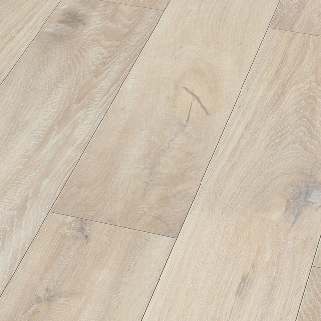 Bild von Laminat 'Neutral' Seaside Oak hellbraun 8 mm