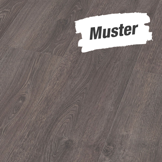 Bild von Muster zum Laminat 'Dynamic' Eiche Nero dunkelbraun 8 mm