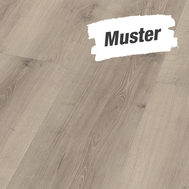 Bild von Muster zum Laminat 'Extravagant Dynamic XXL' Eiche Alpin Weiß 8 mm