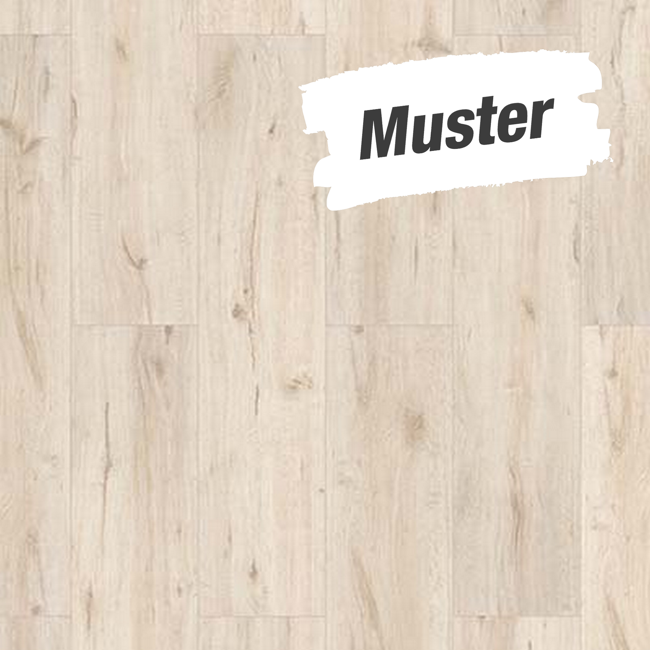 Bild von Muster zum Laminat 'Scandinavia' Eiche Amundsen hellgrau 7 mm