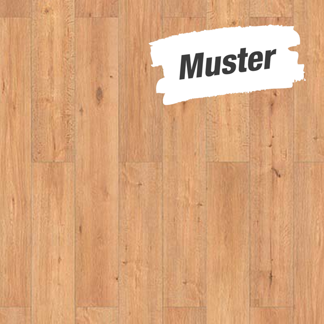 Bild von Muster zum Laminat 'Mediterran 4V' Eiche gehobelt 7 mm