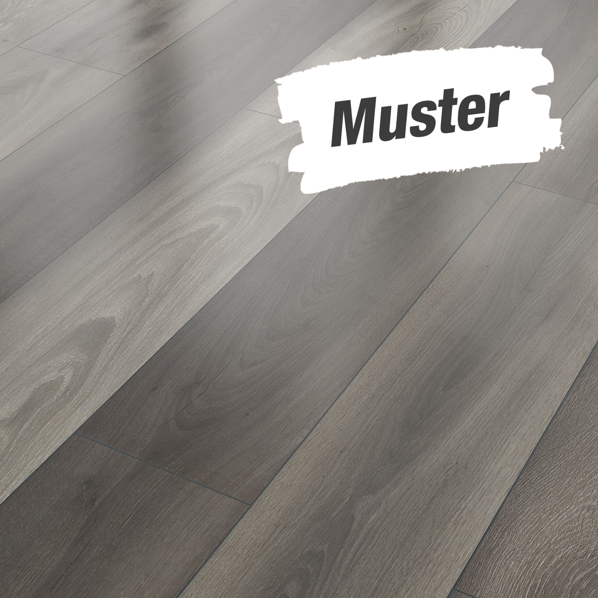 Muster zum Laminat 'Savanne 4V' Tortuna dunkelbraun 7 mm