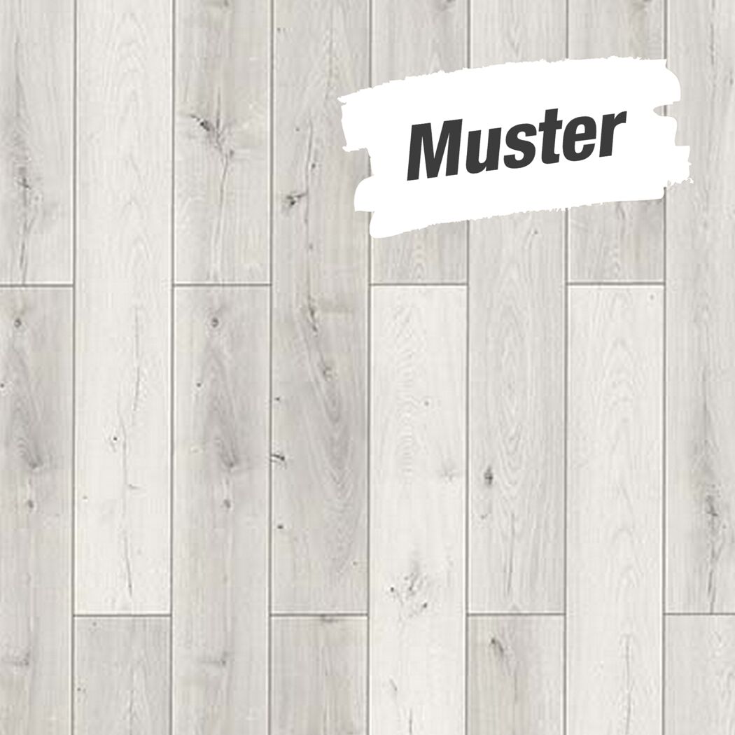 Handmuster Laminat Axala weiß
