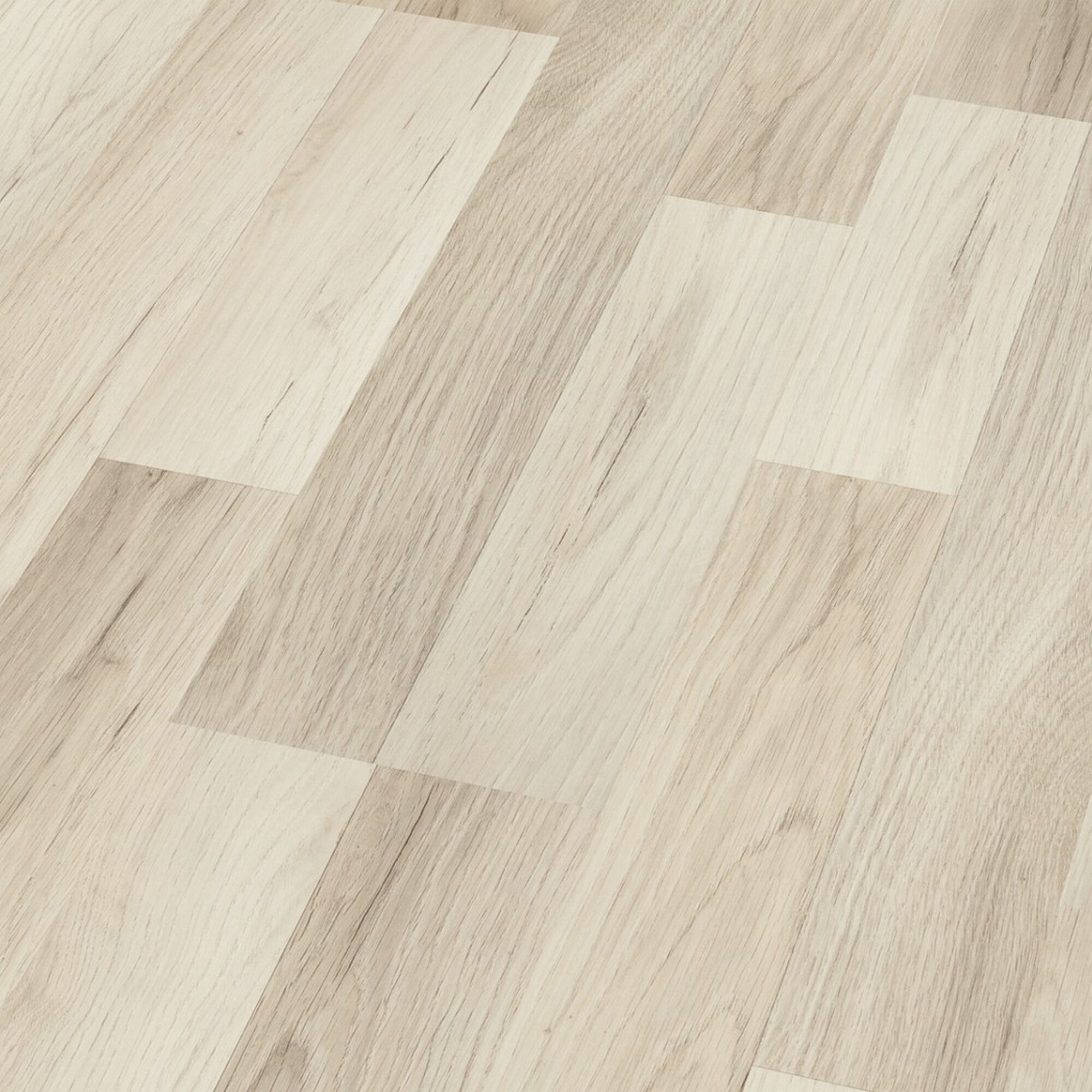 Heller Laminatboden in Holzoptik