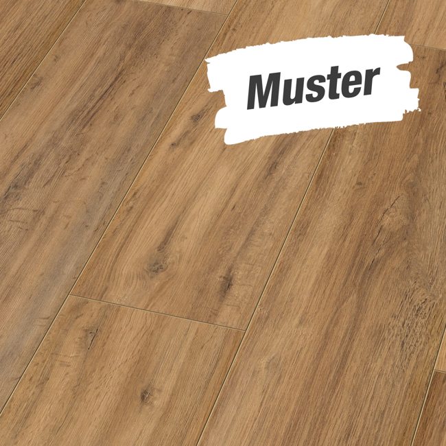 Bild von Muster zum Laminat '832-4 WR' wasserresistent Eiche naturfarben 8 mm