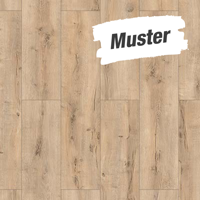 Bild von Muster zum Laminat '832-4 WR' wasserresistent Eiche beige 8 mm