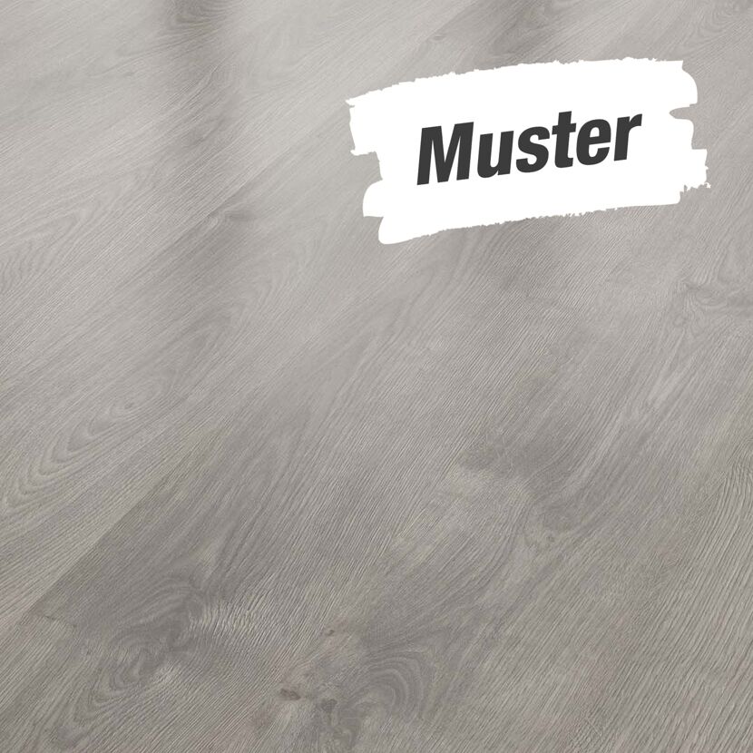 Muster zum Laminat 'Savanne' Eiche Arlington dunkelbraun 7 mm
