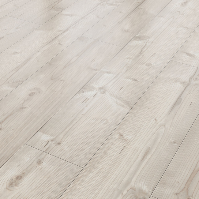 Bild von Laminat 'Neutral' Pinie weiß 8 mm