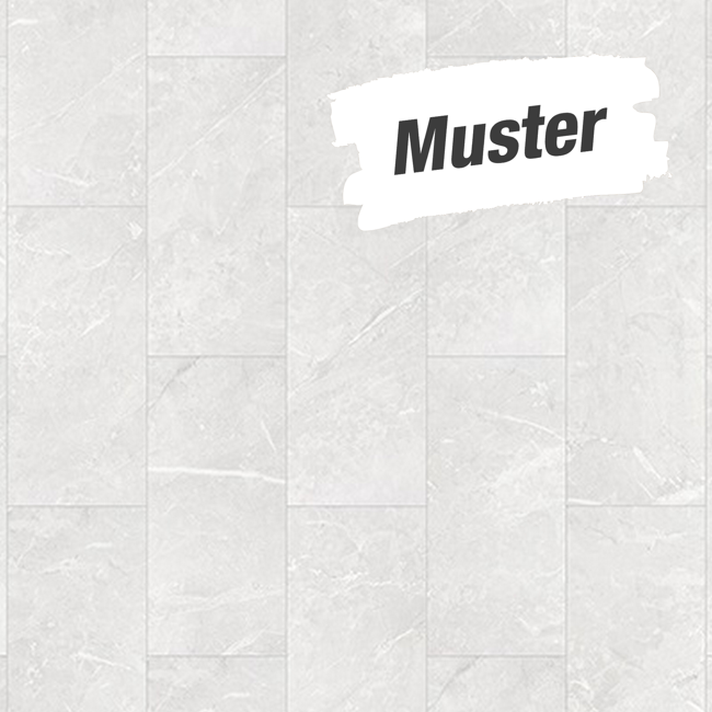 Bild von Muster zum Laminat 'Canyon' Granit weiß 8 mm