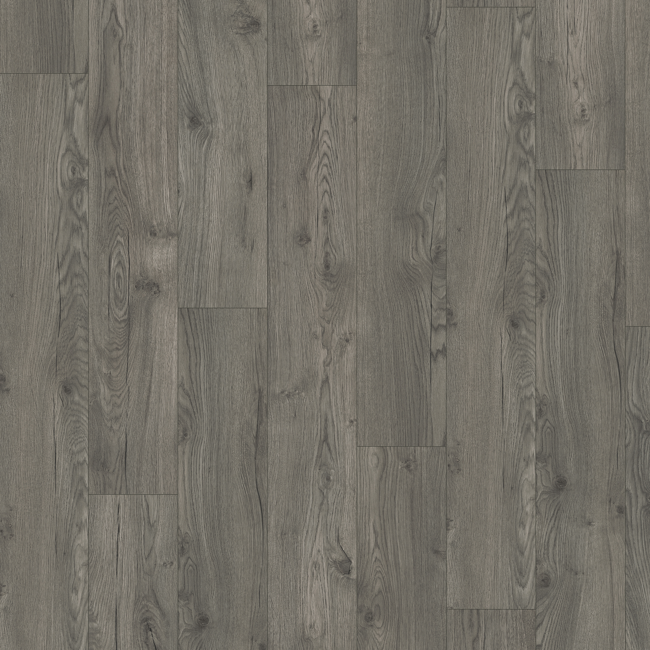 Bild von Laminat 'Basic' EBL042 Avery Eiche Grau dunkelbraun 7 mm