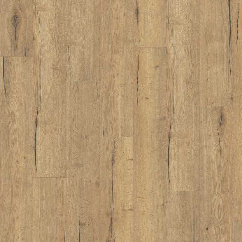 Laminat in heller Eichenoptik