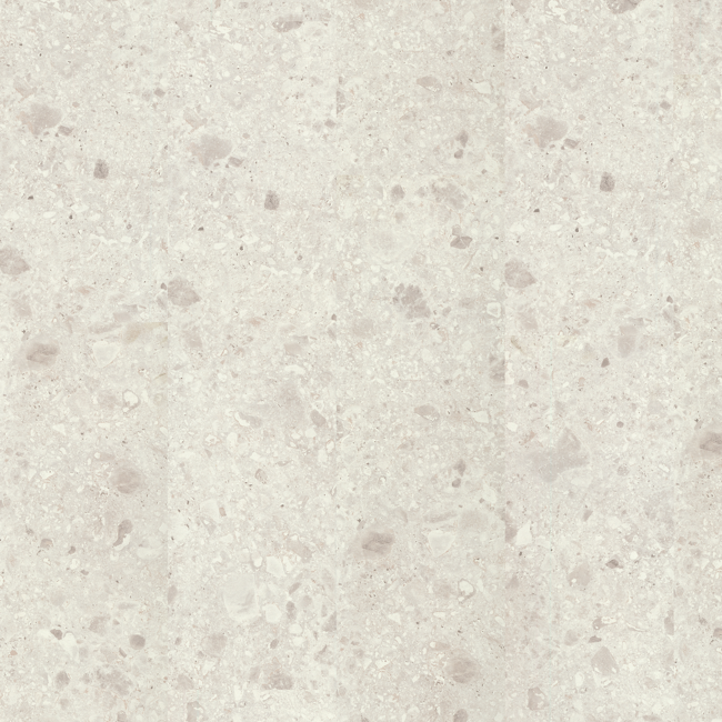 Bild von Laminat 'Home' EHL137 Triestino Terrazzo weiß 8 mm