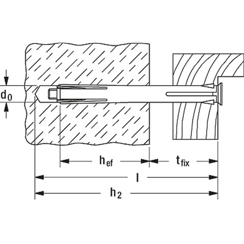 fischer Fensterrahmendübel F 10 M 112 6 Stück