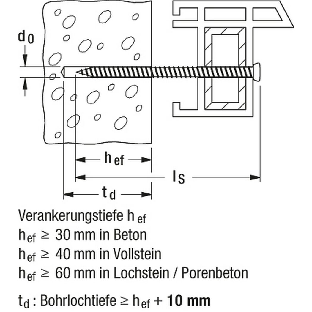 Fensterrahmenschraube 'FFS' Ø 7,5 x 112 mm TX30 6 Stück