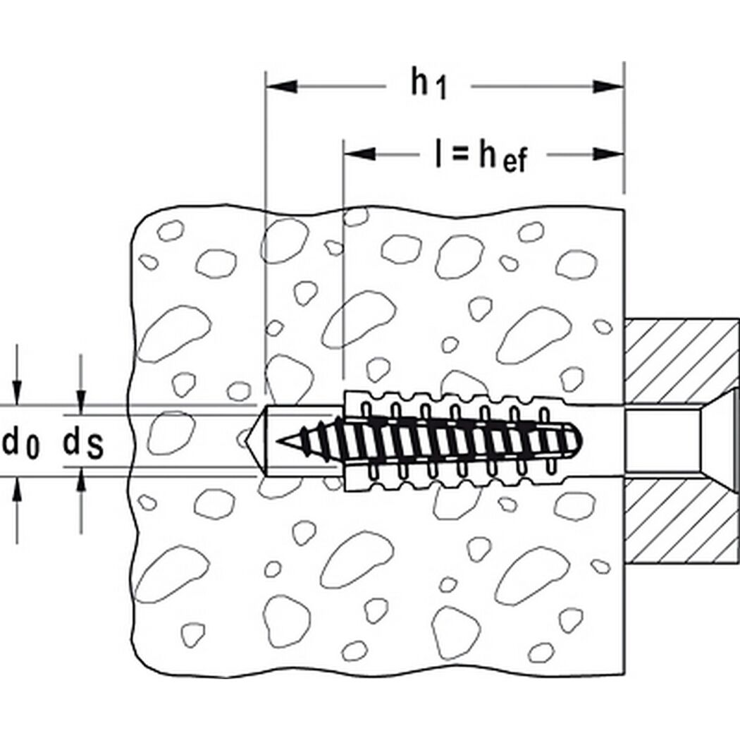 fischer Metallspreizdübel FMD 10 x 60 4 Stück