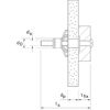 fischer Hohlraum-Metalldübel HM 5 x 65 S mit metrischer Schraube 4 Stück