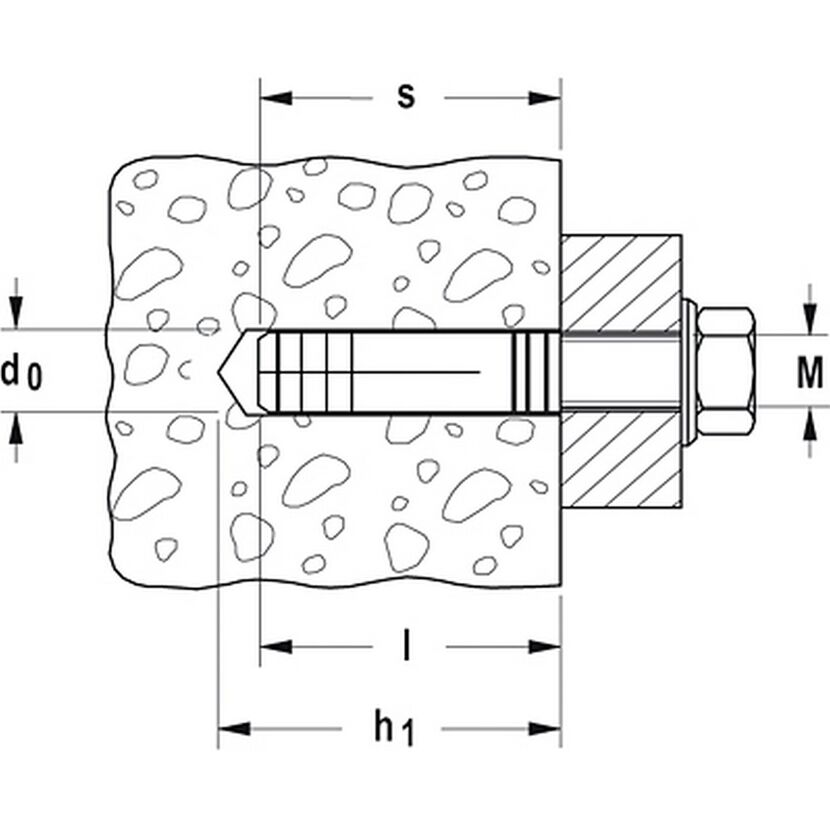 fischer Messingdübel MS 8 x 28 10 Stück