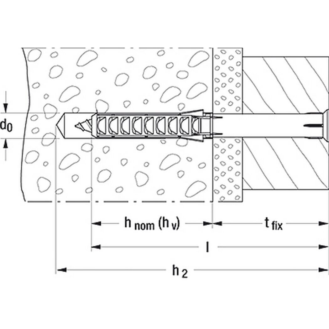 fischer Langschaftdübel SXS 8 x 170 Z E