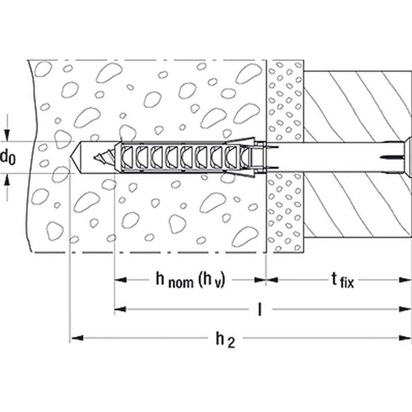 fischer Langschaftdübel SXS 8 x 170 Z E