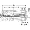 Abstandsmontagesystem 'Thermax 8' für Dämmstoffe 80 bis 100 mm, M6 2 Stück